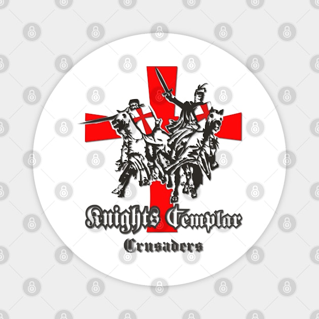 Knights Templar Holy Crusaders Magnet by comancha